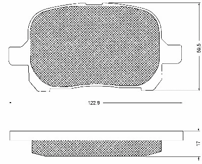 Brake Pad Set, disc brake (10732)