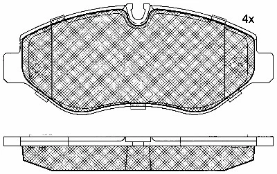 Brake Pad Set, disc brake (10848)