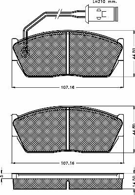Brake Pad Set, disc brake (10230)