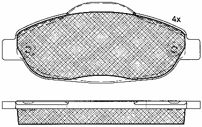 Brake Pad Set, disc brake (10889)