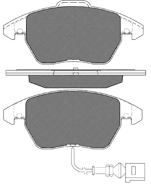 Brake Pad Set, disc brake (20329)