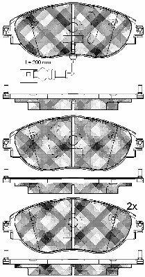 Brake Pad Set, disc brake (10989)