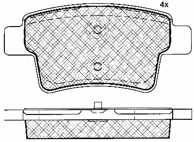 Brake Pad Set, disc brake (10846)
