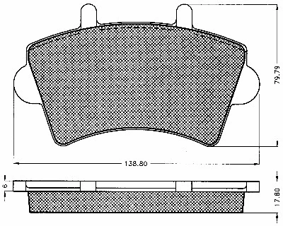 Brake Pad Set, disc brake (10618)