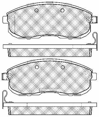 Brake Pad Set, disc brake (20082)