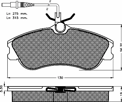 Brake Pad Set, disc brake (10426)