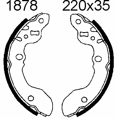 Brake Shoe Set (01878)