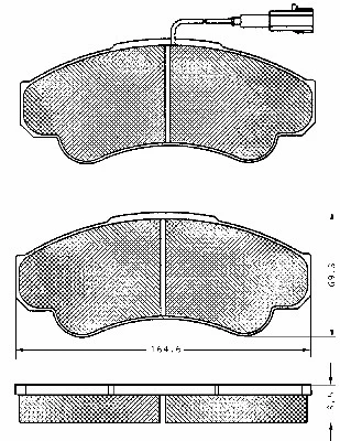 Brake Pad Set, disc brake (10642)