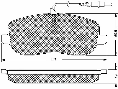 Brake Pad Set, disc brake (10652)