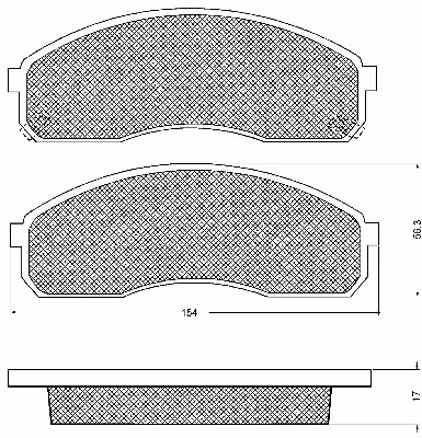 Brake Pad Set, disc brake (10677)