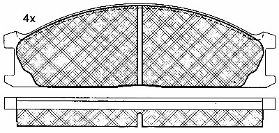 Brake Pad Set, disc brake (10773)