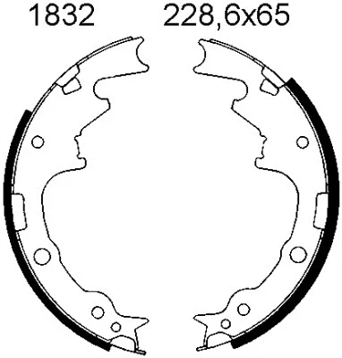 Brake Shoe Set (01832)