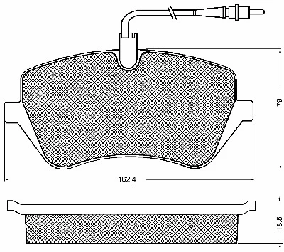 Brake Pad Set, disc brake (10722)