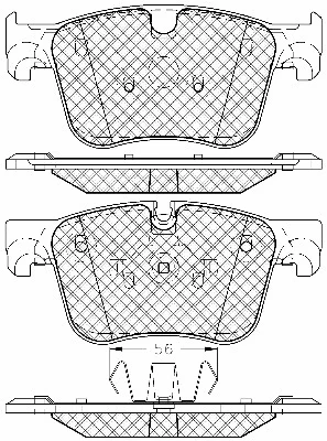 Brake Pad Set, disc brake (20086)