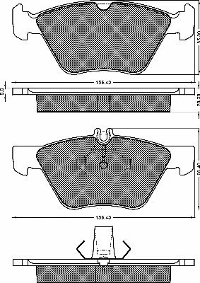 Brake Pad Set, disc brake (10411)