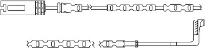 Warning Contact, brake pad wear (09049)