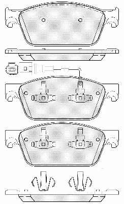 Brake Pad Set, disc brake (20136)
