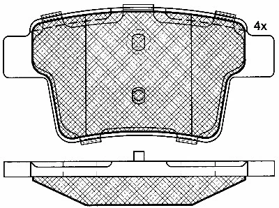 Brake Pad Set, disc brake (10875)