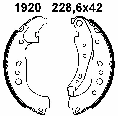 Brake Shoe Set (06668)