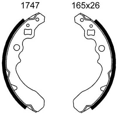 Brake Shoe Set (01747)