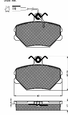 Brake Pad Set, disc brake (10162)