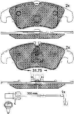 Brake Pad Set, disc brake (10904)