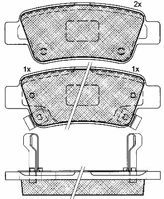 Brake Pad Set, disc brake (10918)