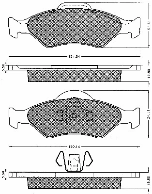 Brake Pad Set, disc brake (10552)