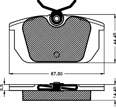 Brake Pad Set, disc brake (10470)