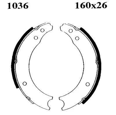 Brake Shoe Set (01036)