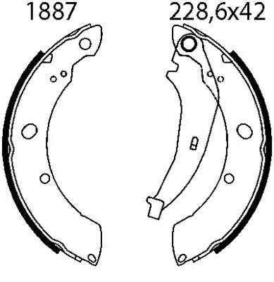 Brake Shoe Set (01887)