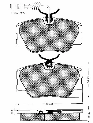 Brake Pad Set, disc brake (10204)