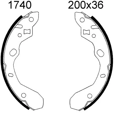 Brake Kit, drum brake (6522)