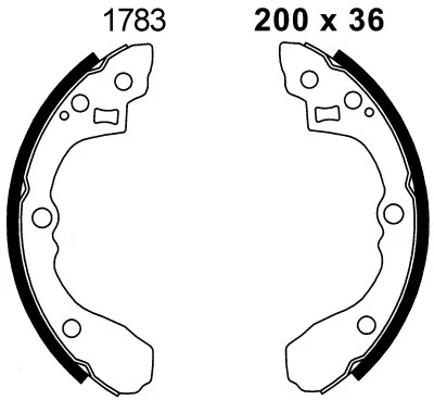Brake Shoe Set (01783)
