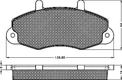 Brake Pad Set, disc brake (10342)