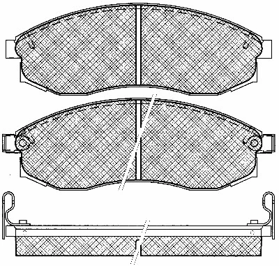 Brake Pad Set, disc brake (10956)