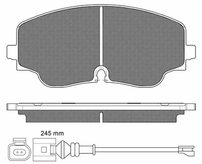 Brake Pad Set, disc brake (20332)
