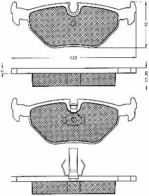 Brake Pad Set, disc brake (10570)