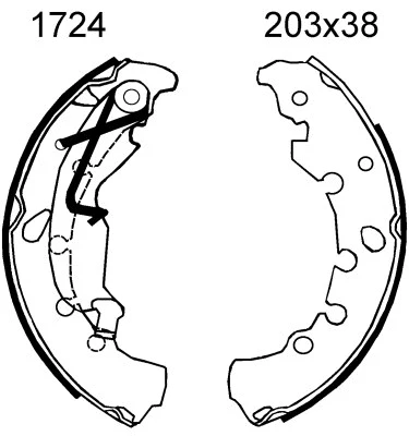 Brake Kit, drum brake (7459)