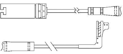 Warning Contact, brake pad wear (09048)