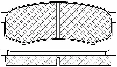 Brake Pad Set, disc brake (20081)