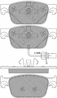 Brake Pad Set, disc brake (20196)