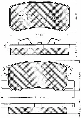 Brake Pad Set, disc brake (10795)