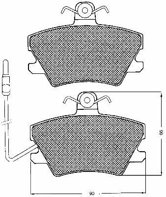 Brake Pad Set, disc brake (10179)