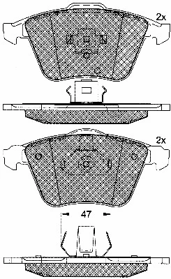 Brake Pad Set, disc brake (10778)