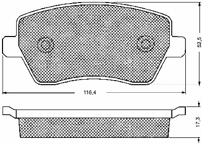 Brake Pad Set, disc brake (10656)