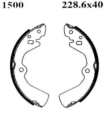 Brake Shoe Set (01500)