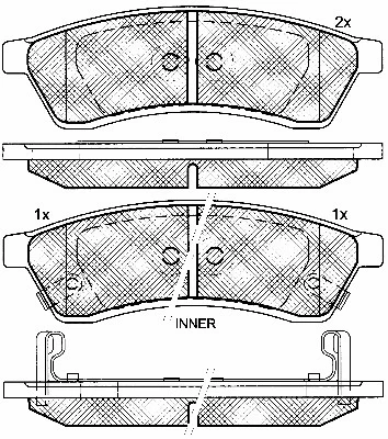 Brake Pad Set, disc brake (10863)
