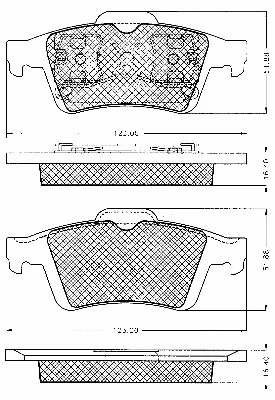Brake Pad Set, disc brake (10701)