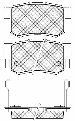 Brake Pad Set, disc brake (20043)